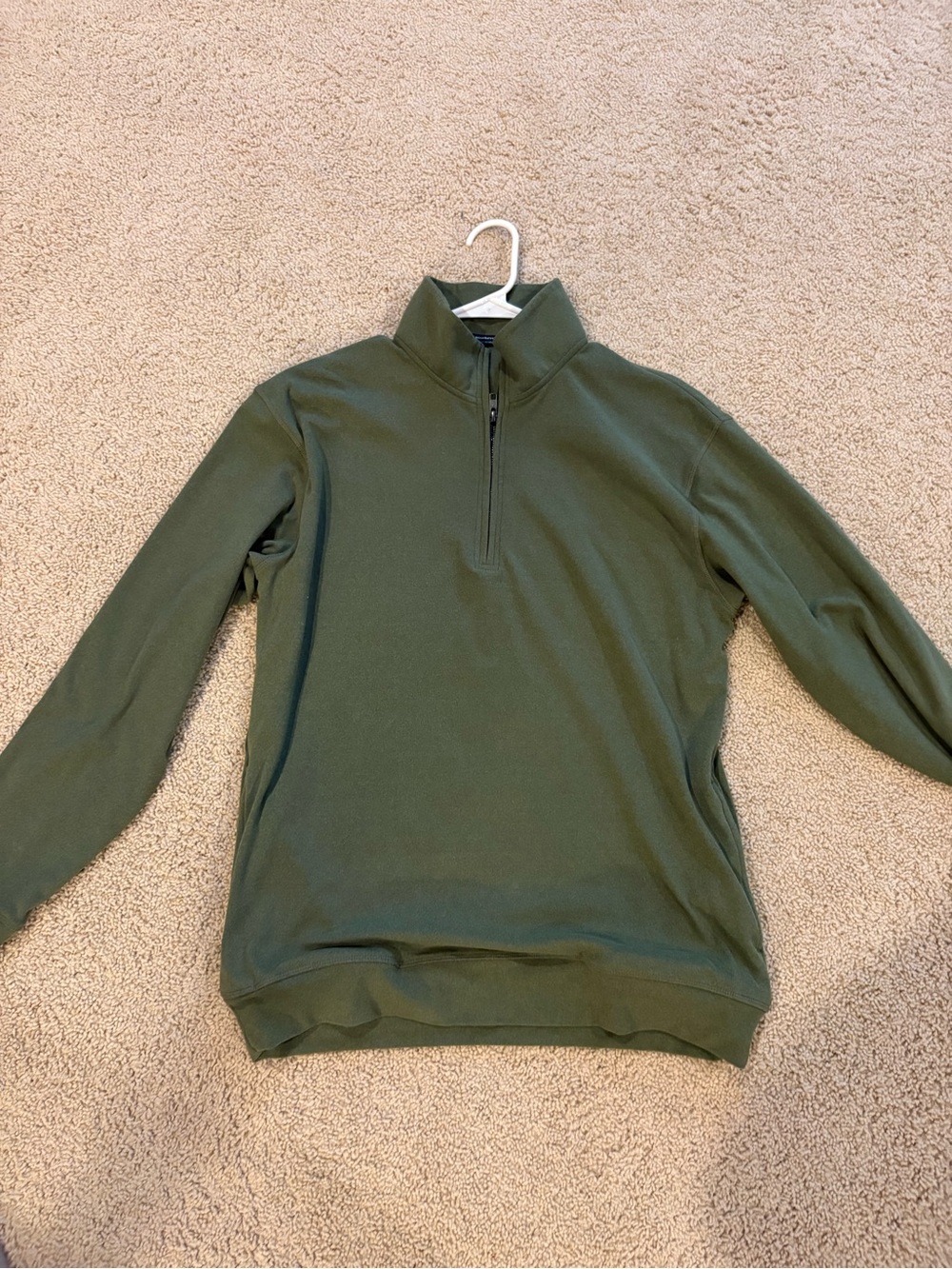 Southern Marsh Men's Olive Quarter Zip Pullover